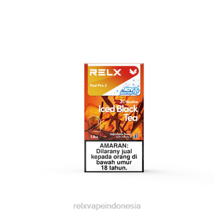 RELX pod pro 2 - 3 pod es teh hitam - Vape RELX Sekali Pakai 2R6Z112