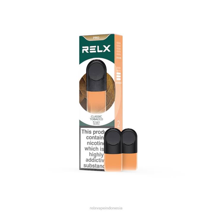 RELX pod pro - 2 pod tembakau klasik - RELX Vape Indonesia 2R6Z22