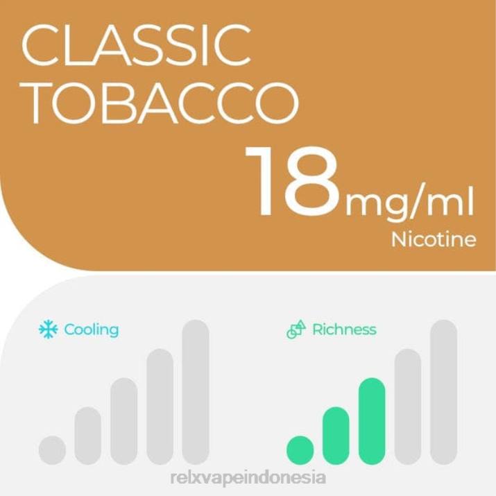 RELX pod pro - 2 pod tembakau klasik - RELX Vape Indonesia 2R6Z22