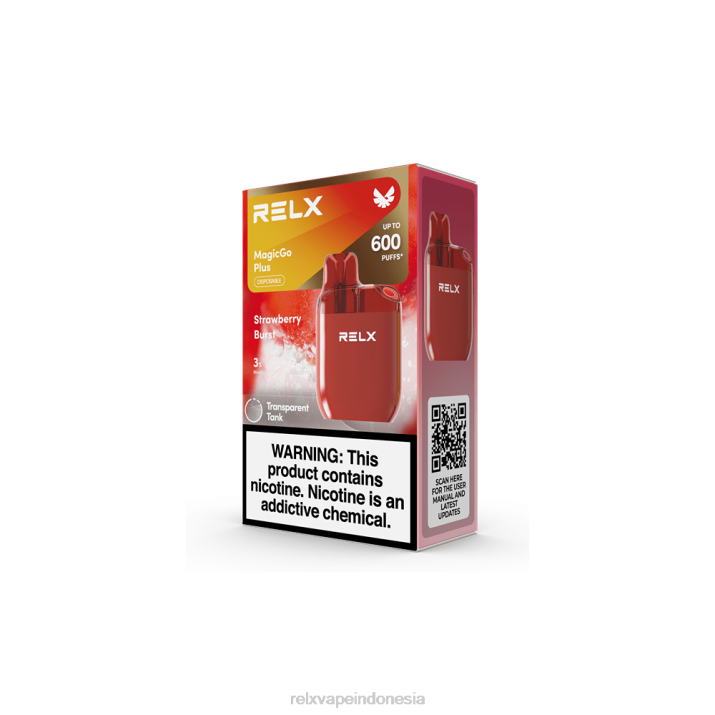 RELX MagicGo ditambah sa600 stroberi pecah - Vape RELX Sekali Pakai 2R6Z52