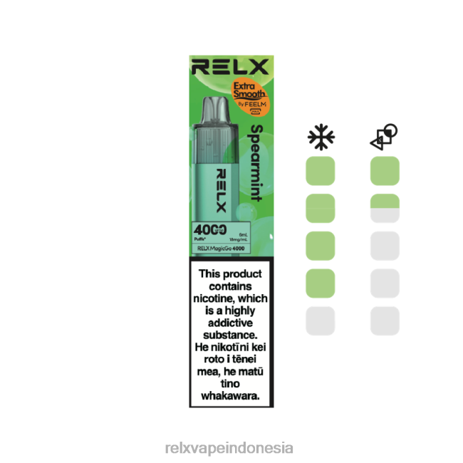 Harga RELX Vape - RELX MagicGo 4000 vape sekali pakai tanaman permen FT8HX3