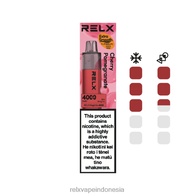 RELX Vape Indonesia - RELX MagicGo 4000 vape sekali pakai delima ceri FT8HX8