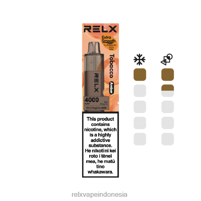 RELX Vape Online - RELX MagicGo 4000 vape sekali pakai tembakau (kuning) FT8HX5