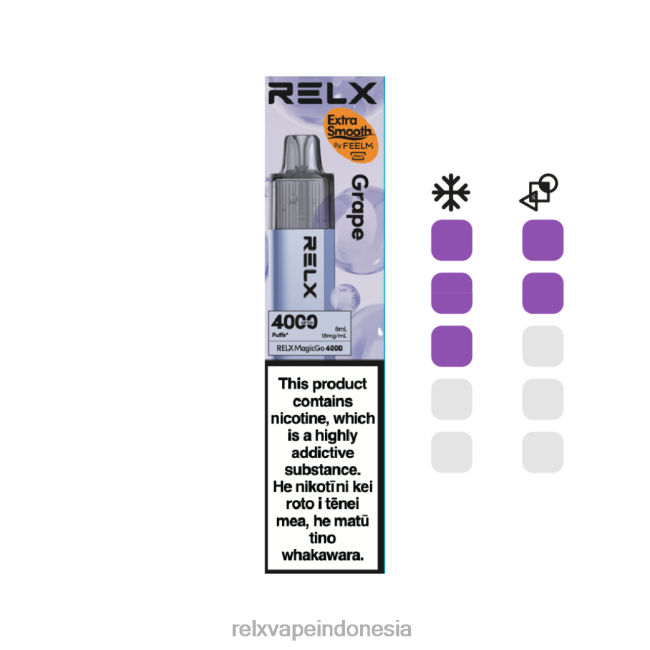 Vape RELX Sekali Pakai - RELX MagicGo 4000 vape sekali pakai anggur FT8HX6