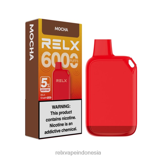 RELX Indonesia - RELX Crush Pocket 6000 5% tinggi bagus moka FT8HX25