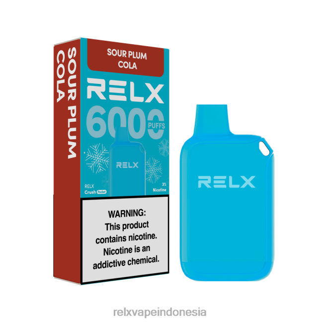 RELX Indonesia - RELX Crush Pocket 6000 es cola plum asam FT8HX19