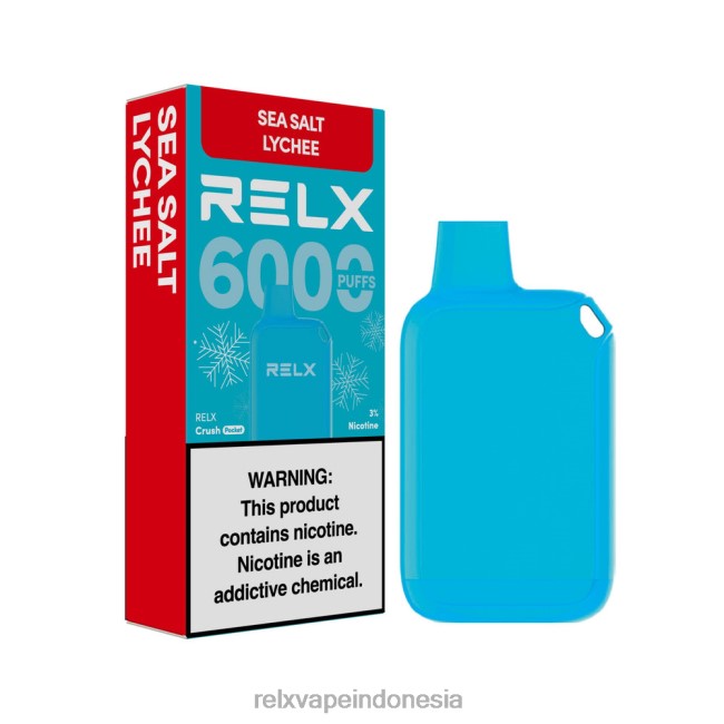 RELX Vape Indonesia - RELX Crush Pocket 6000 es leci garam laut FT8HX14